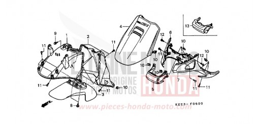 ABDECKUNG, VORNE SJ100X de 1999